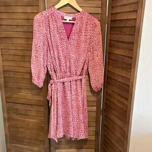 Evereve Pink Long Sleeve Dress